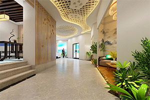 杭州680方現代辦公室裝修設計全景圖