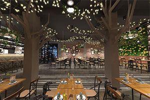 630平工業(yè)風餐飲店裝修設(shè)計全景案例