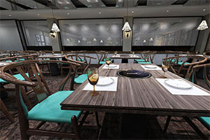 大型餐飲火鍋店裝修設計全景案例