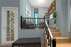 小型鋼琴培訓機構裝修設計全景圖